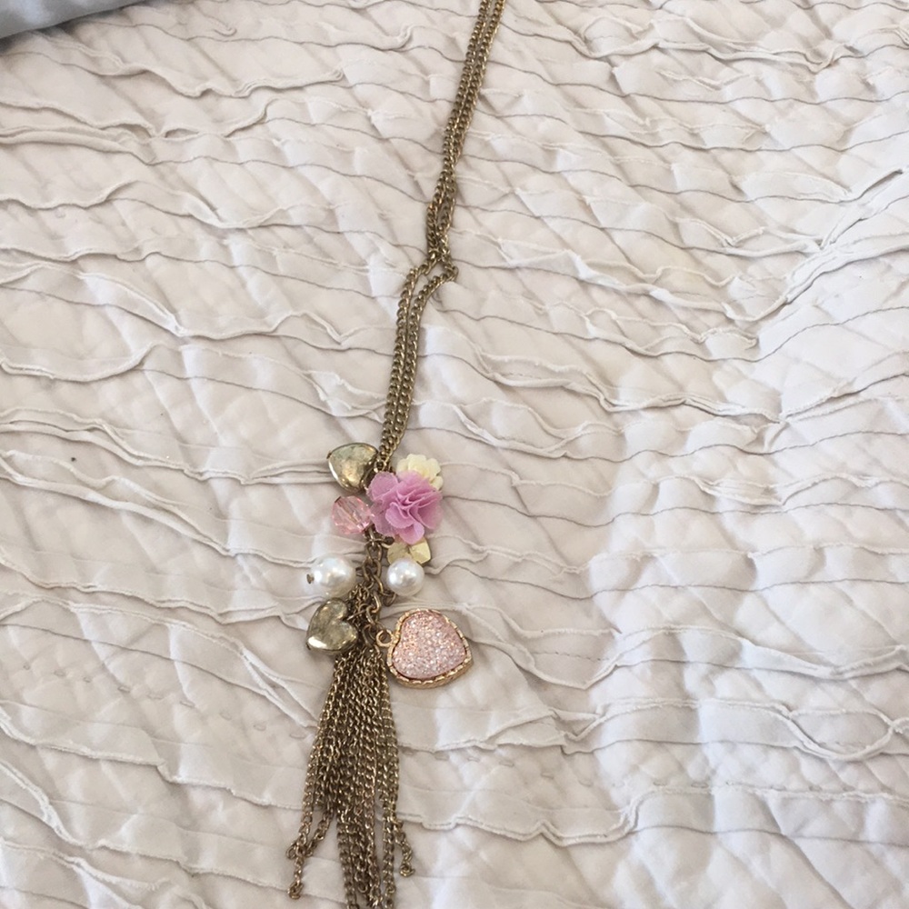Purpleish pink necklace